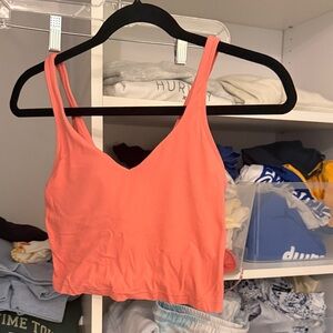 Lululemon Athletica Coral Crop Top